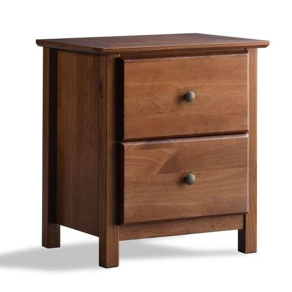 2drawer Solid Wood Nightstand Matthews Auctioneers