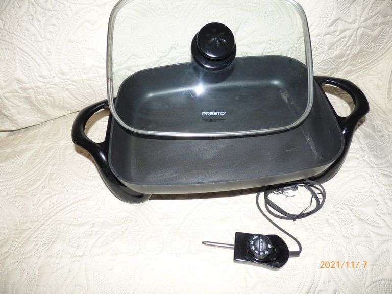 Presto Electric Skillet Read Description Matthews Auctioneers