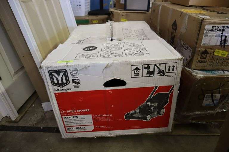 Yard Machines 21" Walk Behind Push Mower 140cc - Matthews Auctioneers