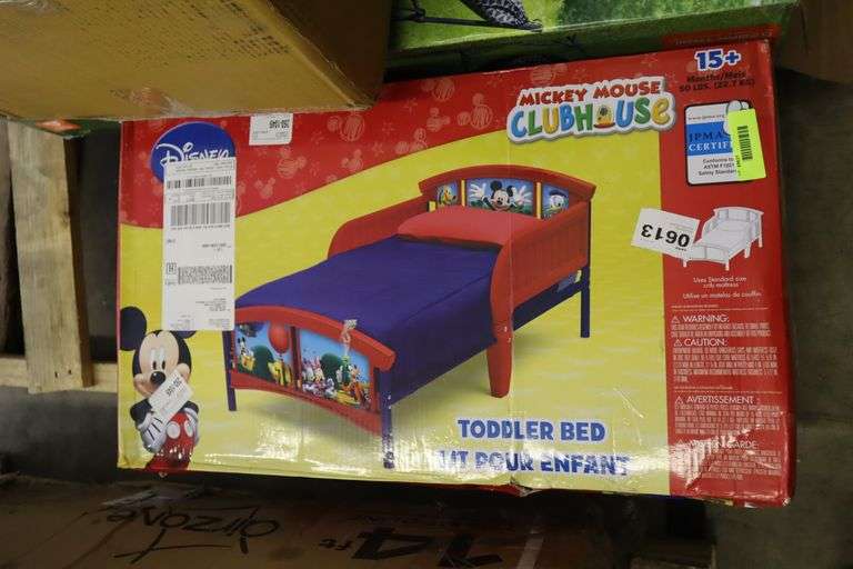 Disney Mickey Mouse Clubhouse toddler bed Matthews Auctioneers