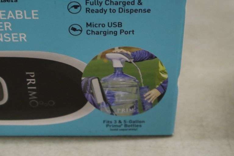 Primo rechargeable water dispenser Matthews Auctioneers