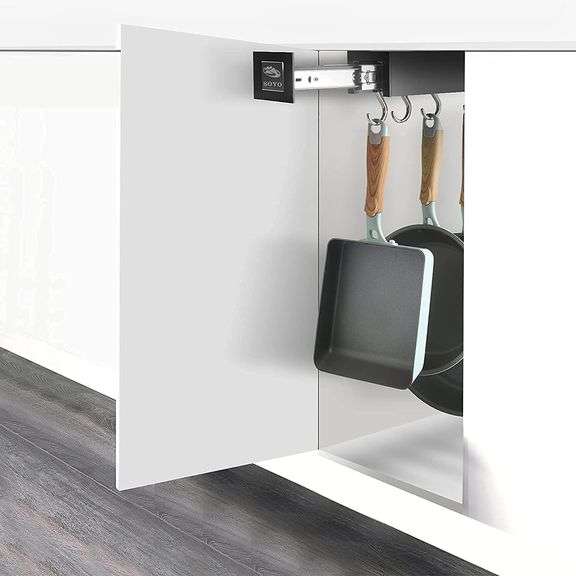 Soyo adjustable pot rack pan utility organizer pull out kitchen
