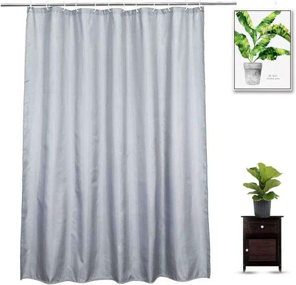 (3) INTERDESIGN Poly Waterproof StallSize Shower Curtain Liner in