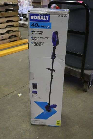 Kobalt 40V Max Straight Cordless String Trimmer Kit - Matthews Auctioneers