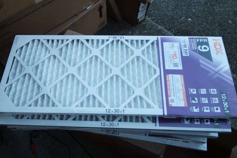 (6)FILTER HDX 12 in. x 30 in. x 1 in. Superior Pleated Air Filter FPR 9