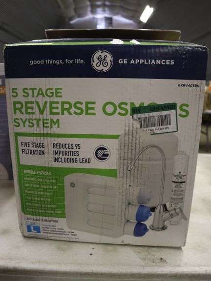 GE 5 stage reverse osmosis system - Matthews Auctioneers