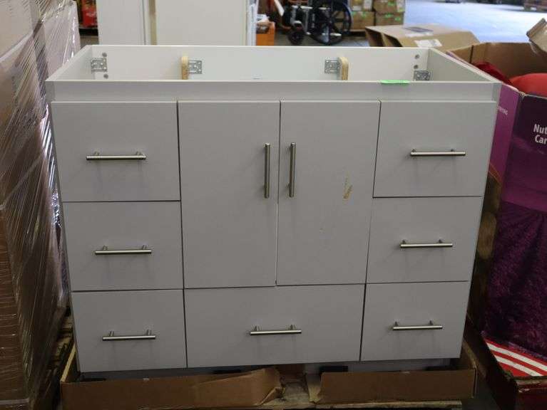 42" Bathroom Vanity Has some slight damage Matthews Auctioneers
