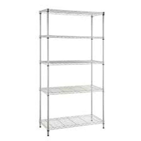 HDX 5 shelf storage unit 36"x16"x72" Matthews Auctioneers