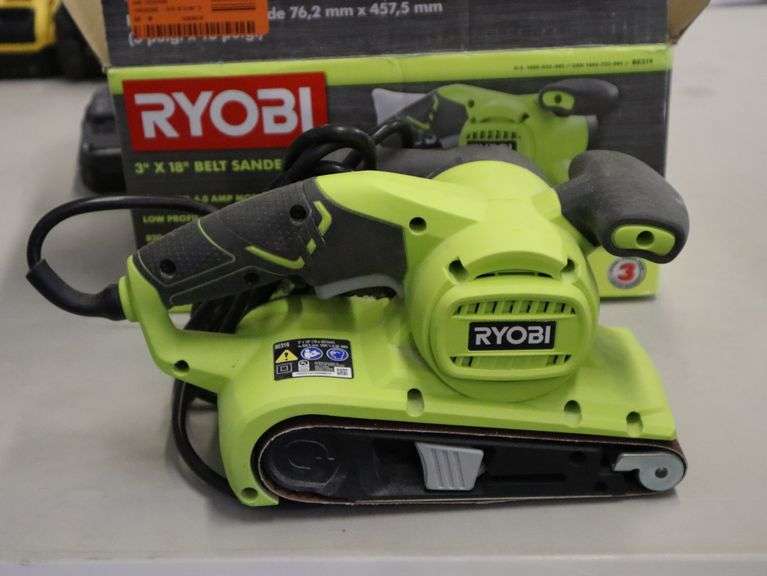 Ryobi 3"x18" belt sander corded Tested and working. Has been used