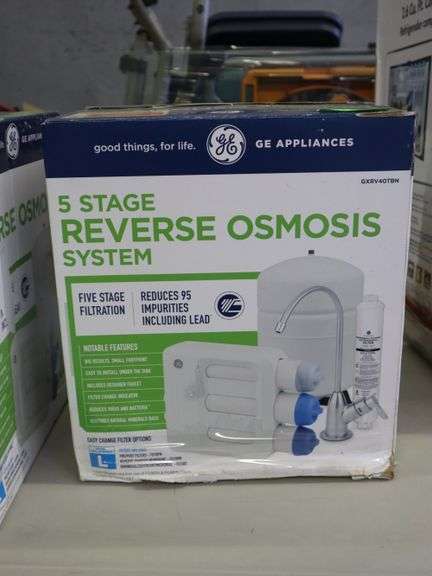 GE 5 stage reverse osmosis system - Matthews Auctioneers