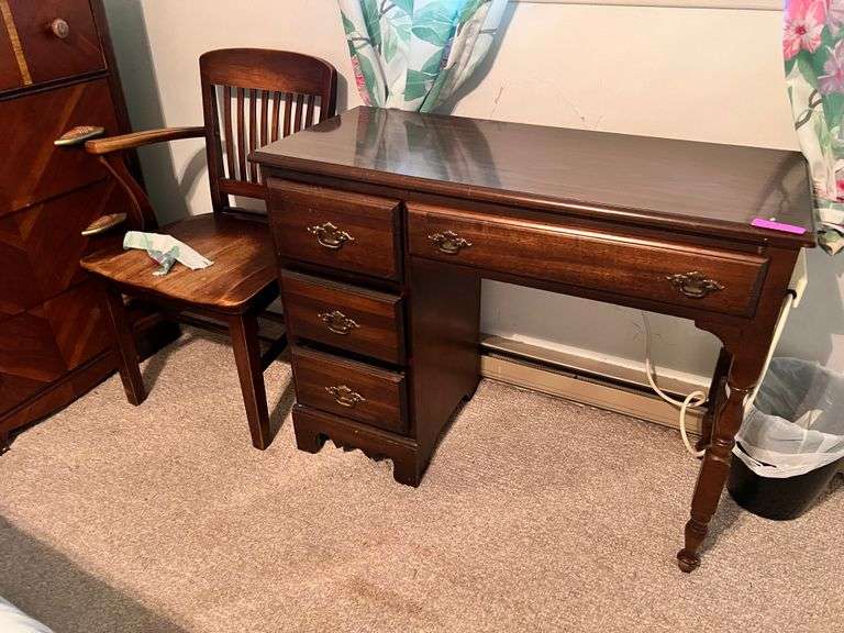 Small wooden desk Matthews Auctioneers