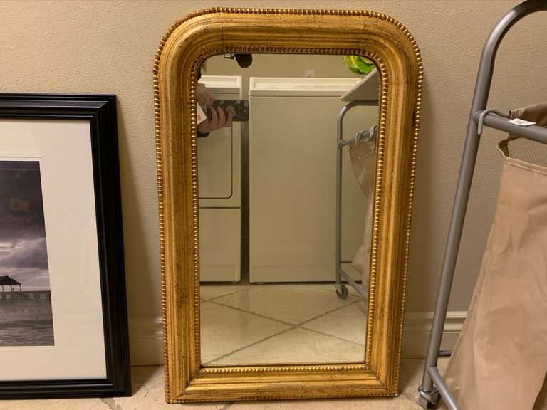 Golden Rimmed Mirror Musser Bros. Inc.