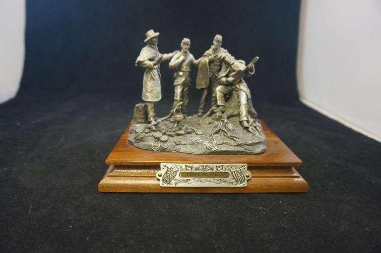 Chilmark Civil War Fine Pewter Signed Francis Barnum "Peace On Earth