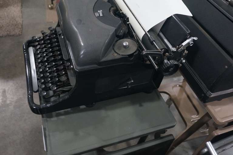 (2) Remington Noiseless Typewriter and Typewriter Stand Musser Bros. Inc.