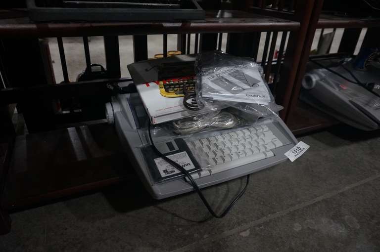 (3) Brother SX4000 Electronic Typewriter (Manual, Software and Cords Included); Book and Book