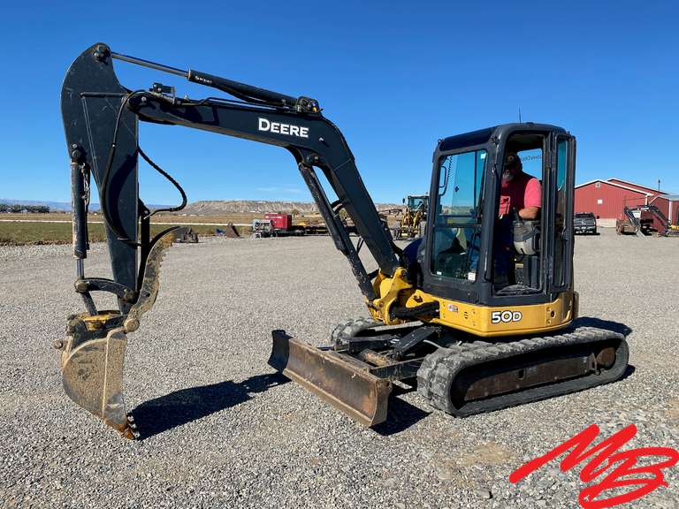 2013 John Deere 50D Mini Excavator, 2,478 Hours Musser Bros Inc