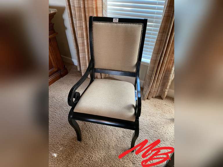 (2) Upholstered Nailhead Side Chairs Musser Bros Inc