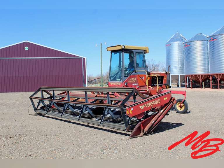 1982 Versatile 4400 Swather, 25’ Draper Header, Musser Bros Inc