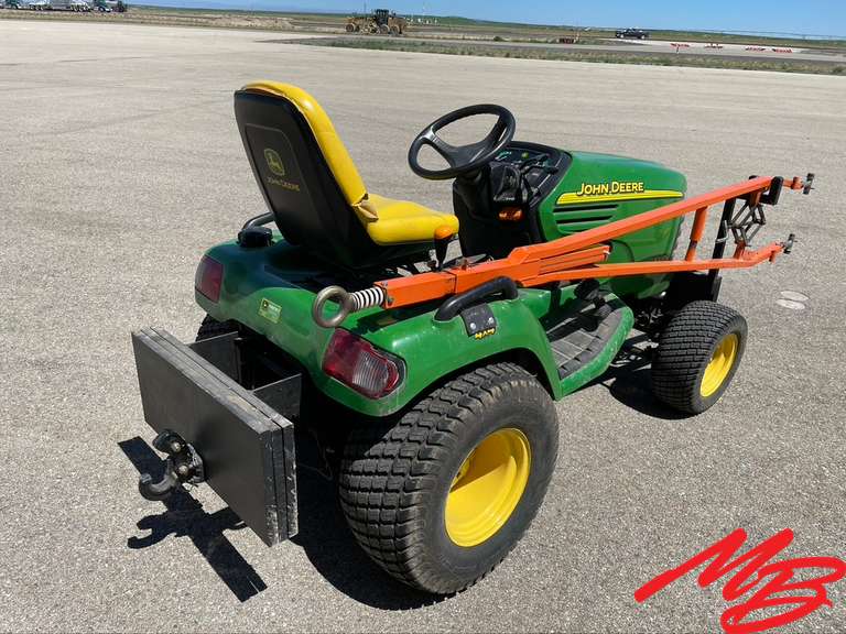 John Deere X585 Lawn Tractor, 4X4, 25hp, Front & Rear Hitches w