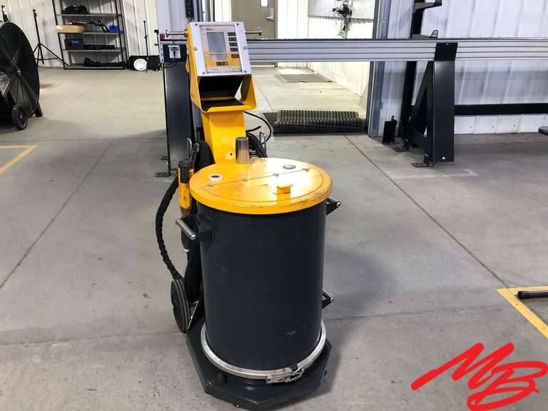 GEMA OptiFlex 2 Powder Coating Gun with Hopper and Cart GEMA OptiFlex2F