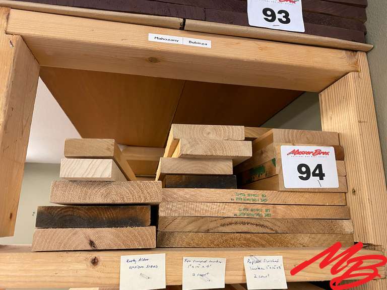 Knotty Alder, Pine, and Poplar Lumber (16) Pieces Musser Bros Inc