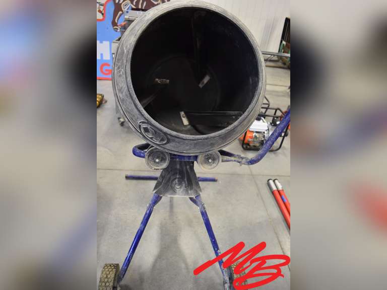 Kobalt Cement Drum Mixer 1/2hp, 115v Musser Bros Inc