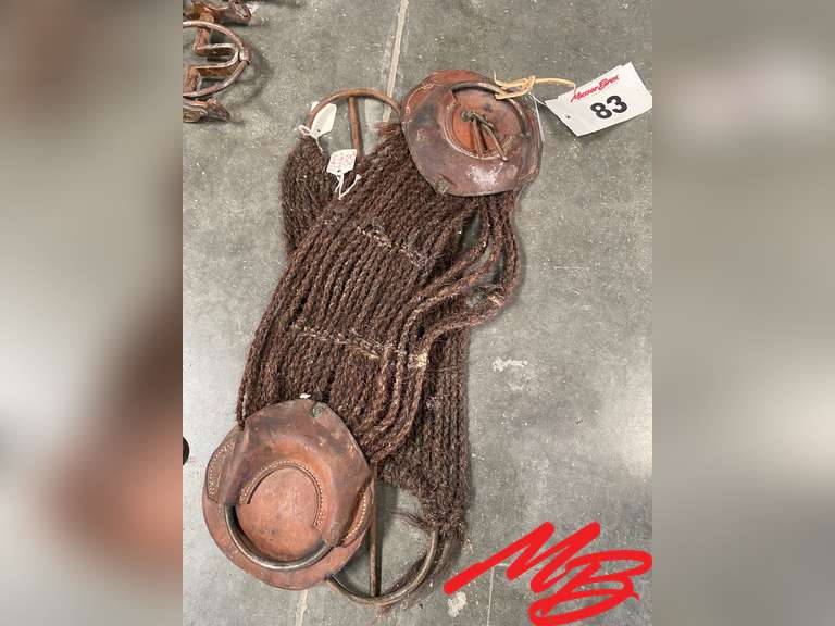 (2) US Army Horse Hair Cinches Musser Bros Inc