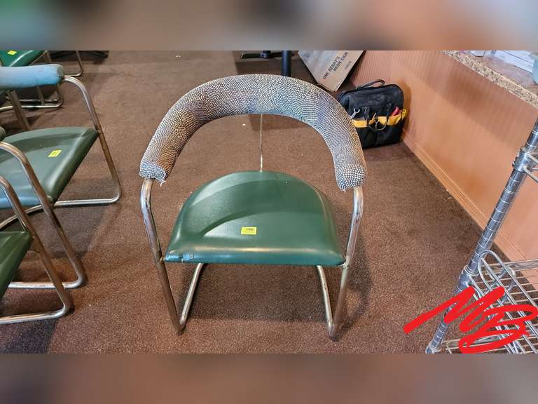 5 Green Chairs with Pattern Musser Bros. Inc.