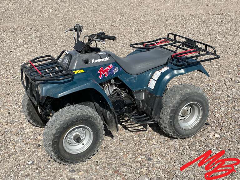 1996 Kawasaki 220 Bayou 4Wheeler, 2wd, 5speed manual. VIN
