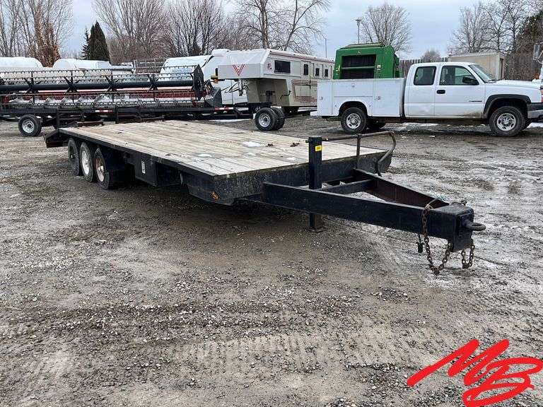 Bumper Pull Flatbed Trailer 25’x91” Musser Bros Inc
