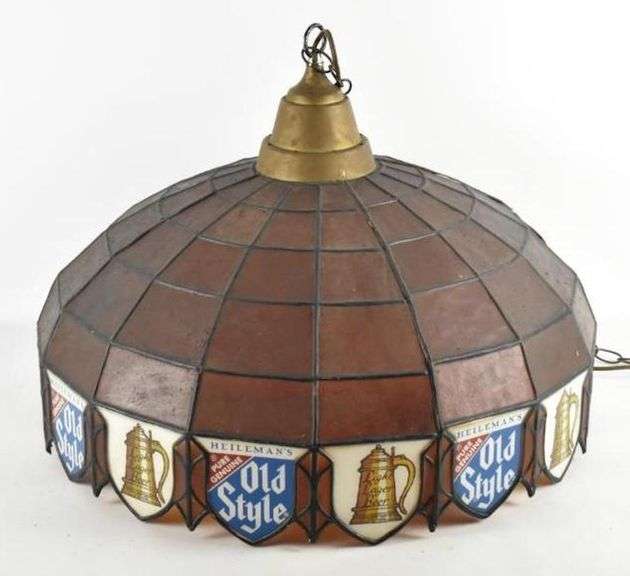 Old Style Light Up Advertising Hanging Beer Lamp Matthew Bullock