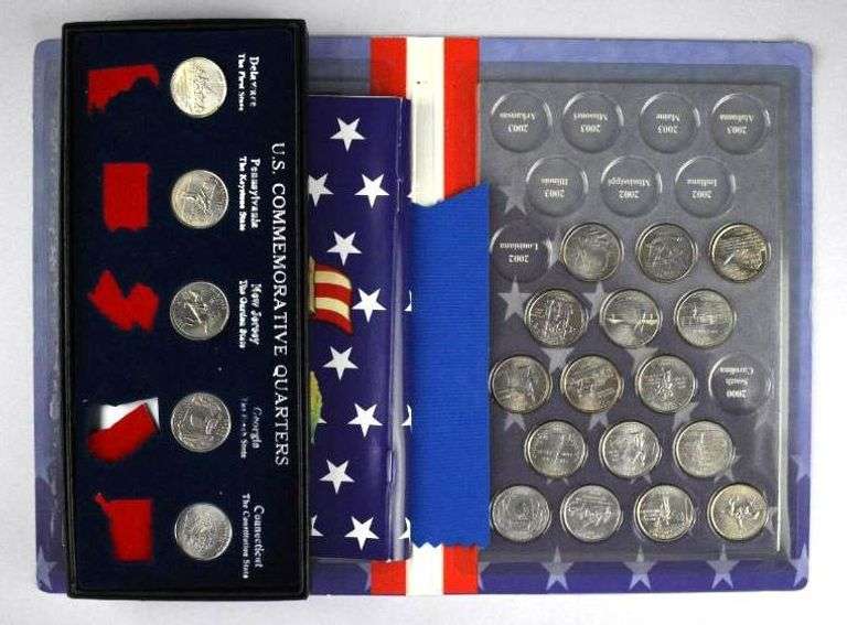 Large Assortment of Washington Quarters with Kennedy Half Dollars