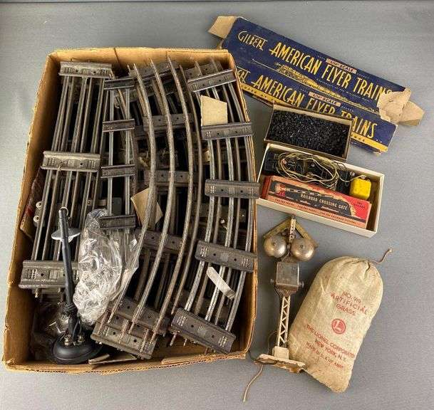 Group of Gilbert Toys American Flyer Train Accessories Matthew