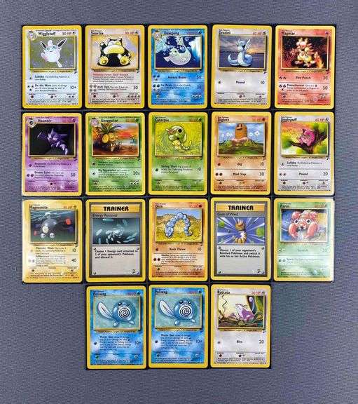 Group of 18 2000 Pokemon Base Set 2 Cards Matthew Bullock Auctioneers