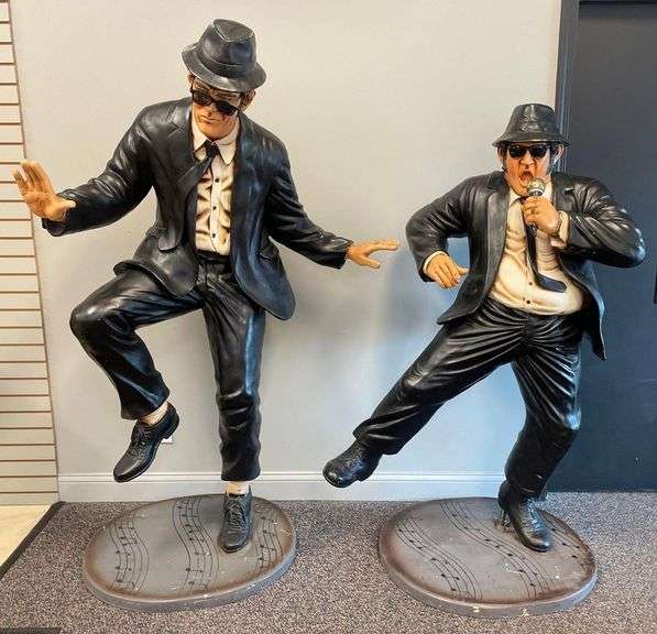 Lifesize The Blues Brothers Jake and Elwood Blues Statues Matthew