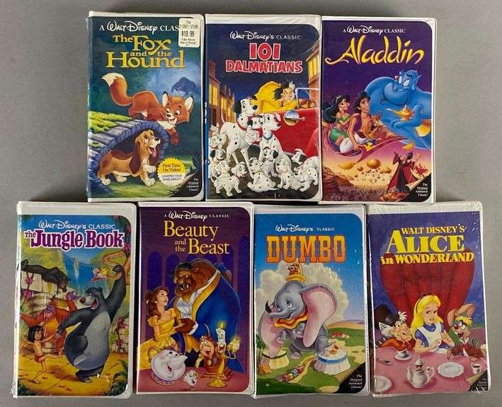 Group of 7 Walt Disney Classic VHS Tapes Matthew Bullock Auctioneers