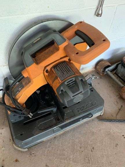 Ridgid Cut off saw w/extra blades - McNatt Real Estate