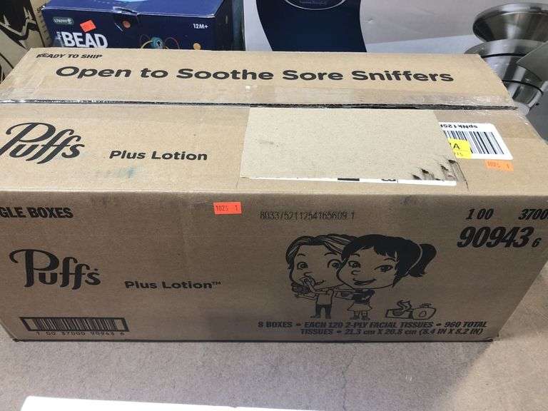 Puffs plus lotion 8 boxes Metzger Property Services LLC