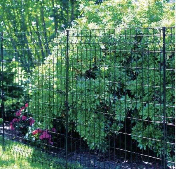 6 panels Vigoro 44 in. H x 36 in. W Steel MultiPurpose No Dig Black