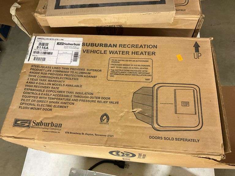 Suburban RV water heater with door kit 5116A Metzger Property