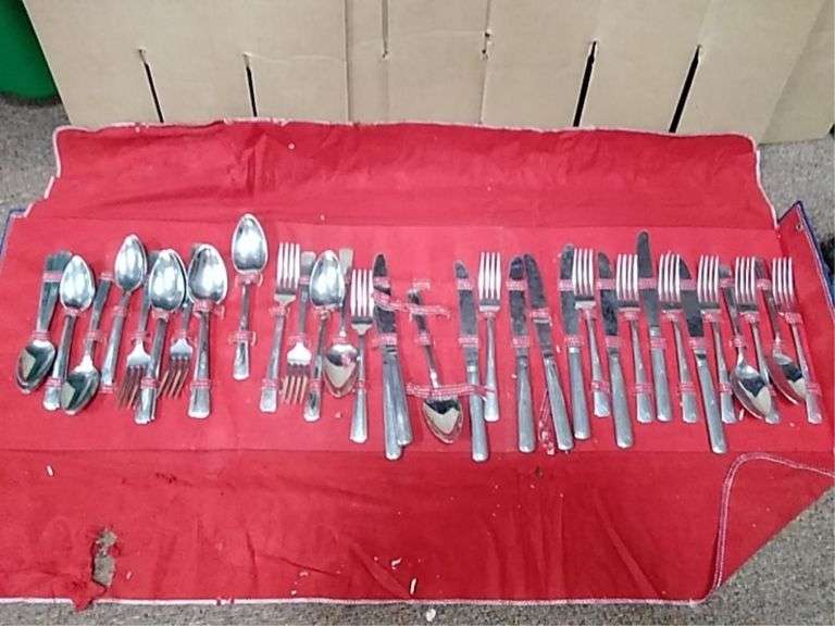Vintage stainless silverware set Metzger Property Services, LLC