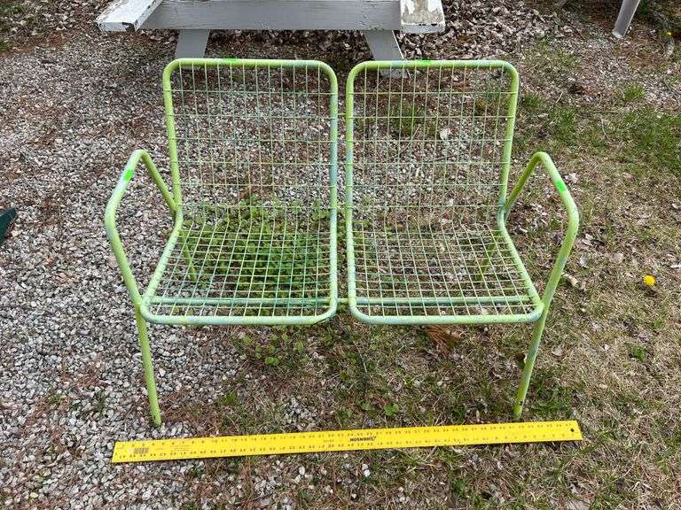 Wire Lawn chair Metzger Property Services LLC