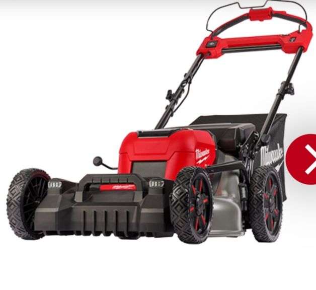 Milwaukee M18 Fuel 21" self Propelled battery operated mower mower and
