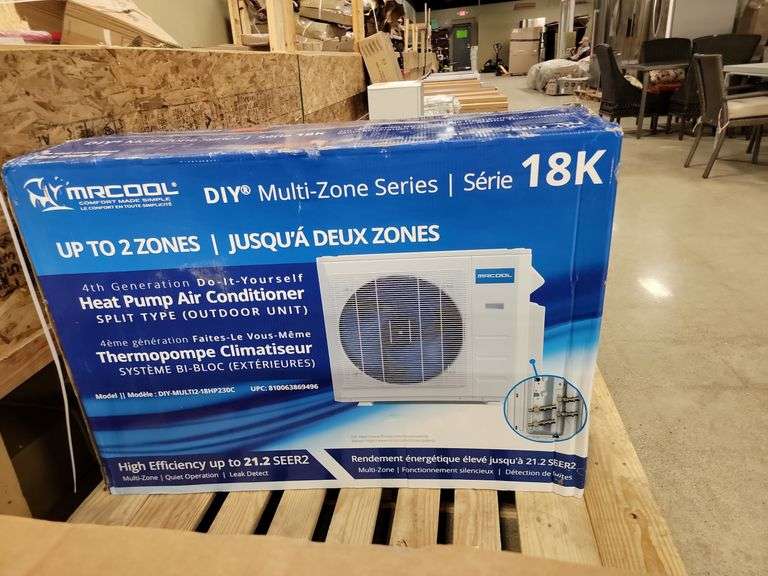 MRCOOL 4th Gen 18000 BTU 21 SEER Configurable DualZone Mini Split
