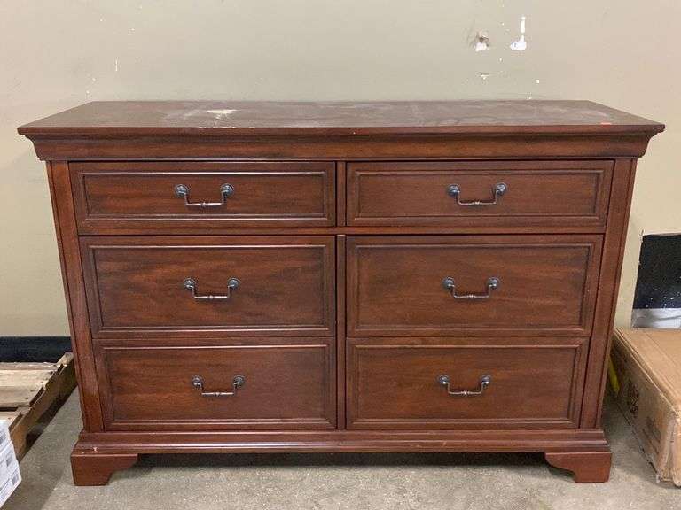 Home Decorators Collection Beckford Walnut Brown Finish 6 Drawer Wood