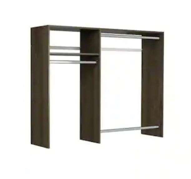 Closet Evolution 36 in. W 60 in. W Espresso Wood Closet System