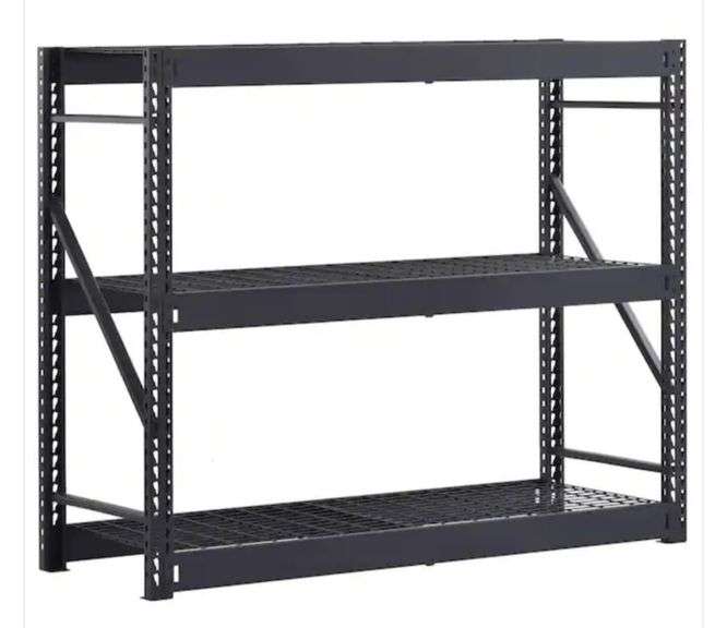 Husky 3Tier Industrial Duty Steel Freestanding Garage Storage Shelving