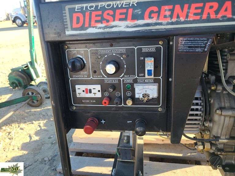 ETQ Power Diesel Generator 7250DGW-1 Pallet - Michener Allen