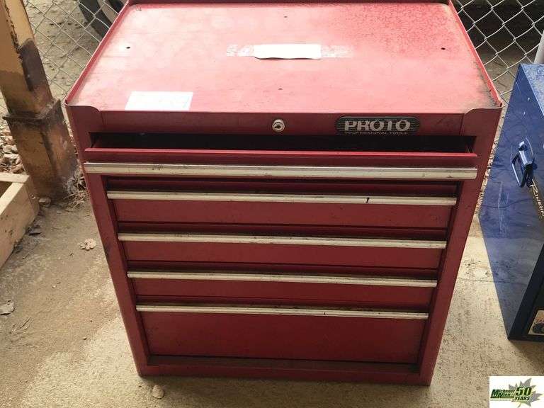 Proto Tool Chest with Assorted Tools Michener Allen Auctioneering Ltd