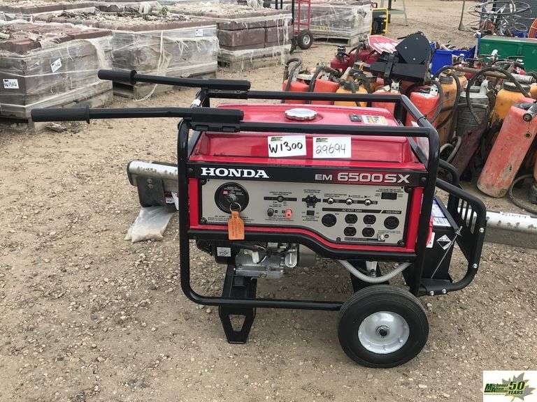 Honda EM6500SX Generator - Michener Allen Auctioneering Ltd